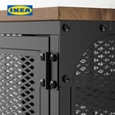 IKEA FJALLBO Meja Tamu Dengan Unit Penyimpanan Hitam 68x68x48 cm
