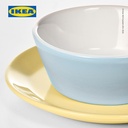 IKEA DUKTIG Set Mainan Mangkok / Piring Warna Campuran Isi 8pcs