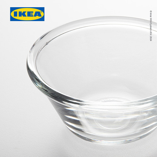 IKEA VARDAGEN Mangkuk Saji Kaca Bening 12cm