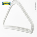 IKEA TRYSSE Gantungan Baju Putih/Abu-abu Isi 5pcs