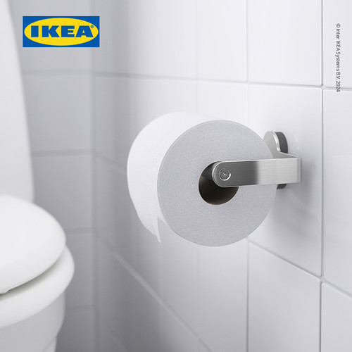 IKEA BROGRUND Tempat Tissue Toilet Stainless Steel