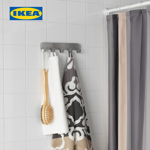 IKEA BROGRUND Rak Dengan Pengait Stainless Steel