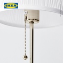 IKEA ARSTID Lampu Meja / Lampu Baca Dilapisi Nikel/Putih Minimalis