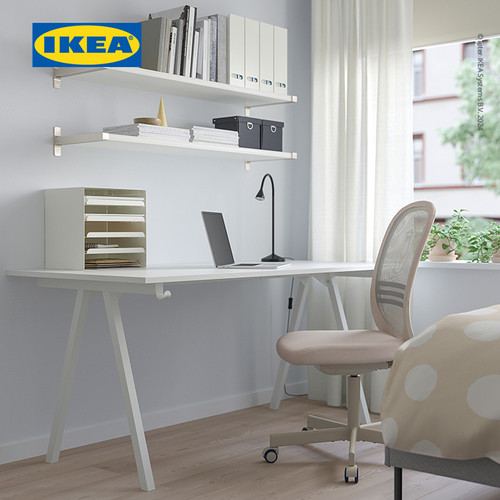 IKEA TROTTEN Meja Kerja / Belajar Putih Berkualitas 160x80 cm