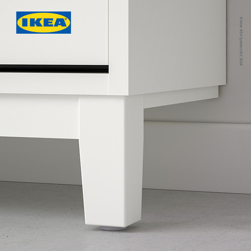 IKEA STALL Rak Kabinet Sepatu Dengan 4 Kompartmen Putih 96x17x90 cm