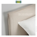 IKEA KLEPPSTAD Rangka Tempat Tidur Putih/Vissle Krem 160x200 cm