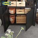 IKEA BROR Kabinet Penyimpanan 2 Pintu Serbaguna Hitam 76x40x66 cm