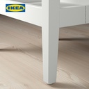 IKEA IDANAS Meja Samping Sofa Minimalis Putih 46x36 cm