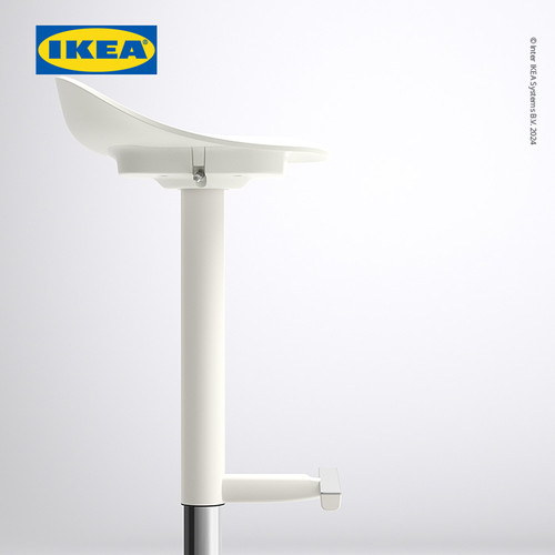 IKEA JANINGE Kursi Bar Minimalis Putih 76 cm
