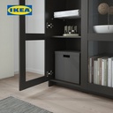 IKEA BRIMNES Kabinet Penyimpanan Dengan Pintu Kaca Hitam 80x190 cm