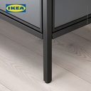 IKEA RUDSTA Kabinet Pajangan Dengan Pintu Kaca Hitam 80x37x120 cm