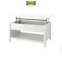 IKEA VITTERYD Meja Tamu Adjustable yang Dapat Disesuaikan Putih 97cm