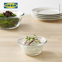 IKEA VARDAGEN Mangkuk Saji Kaca Bening 12cm