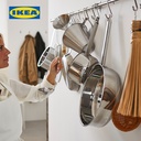 IKEA KUNGSFORS Pengait Gantung Bentuk S Baja Tahan Karat Isi 5pcs
