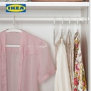IKEA TRYSSE Gantungan Baju Putih/Abu-abu Isi 5pcs
