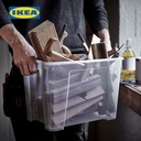 IKEA SAMLA Kotak Penyimpanan Transparan Tanpa Tutup 39x28x28 cm/22 l