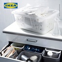 IKEA BLASKA Keranjang Pakaian Fleksibel Putih 36 L