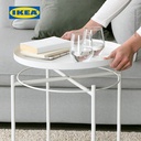 IKEA GLADOM Meja Baki Multifungsi Putih Bahan Baja 45x53 cm
