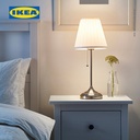 IKEA ARSTID Lampu Meja / Lampu Baca Dilapisi Nikel/Putih Minimalis