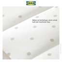 IKEA LENAST Bantalan Pelindung Keranjang Bayi Bedot/Putih Abu 60x120 cm