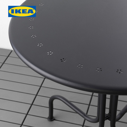 IKEA LACKO Meja Luar Ruangan Serbaguna Abu-Abu 70 cm