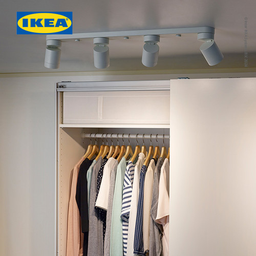 IKEA NYMANE Lampu Sorot Plafon Dengan 4 Tempat Putih Minimalis