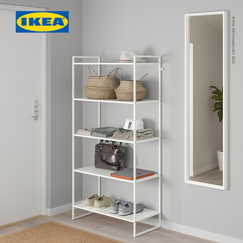 IKEA JONAXEL Unit Rak Penyimpanan Serbaguna Putih 80x38x160 cm