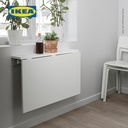 IKEA NORBERG Daun Meja Makan Lipat Dinding Putih 74x60 cm