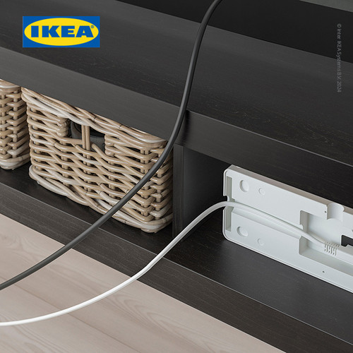 IKEA LACK Meja TV Minimalis Hitam / Cokelat 160x35x36 cm