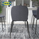 IKEA KARLPETTER Kursi Makan Abu-Abu / Hitam Minimalis Serbaguna