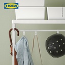 IKEA MACKAPAR Unit Rak Mantel Dengan Sepatu Minimalis Putih 78x32x200 cm