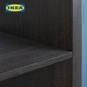IKEA KALLAX Unit Rak Pajangan Minimalis Berkualitas Hitam-Cokelat 42x147 cm