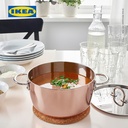 IKEA FINMAT Panci Dengan Penutup 3L Bahan Tembaga / Baja Tahan Karat