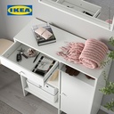 IKEA BAGGEBO Lemari Penyimpanan Minimalis Putih 78x92 cm