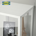 IKEA BLALIDEN Kabinet Pajangan Dengan Pintu Kaca Putih 35x32x151 cm