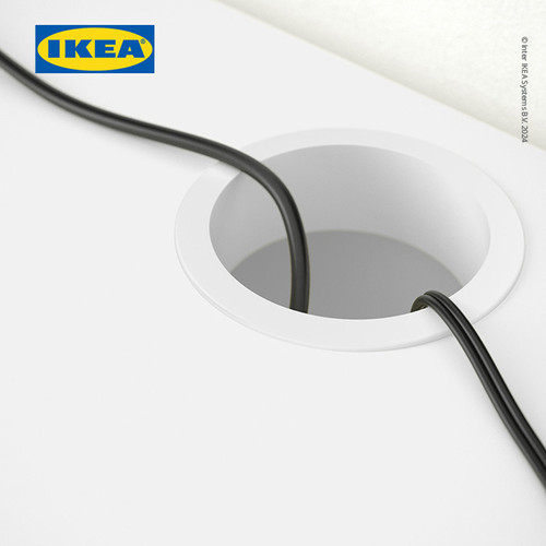 IKEA SMAGORA Meja Belajar Anak Berkuatlias Putih 93x51 cm