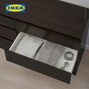IKEA KULLEN Lemari 6 Laci Hitam-Cokelat Minimalis 140x72 cm