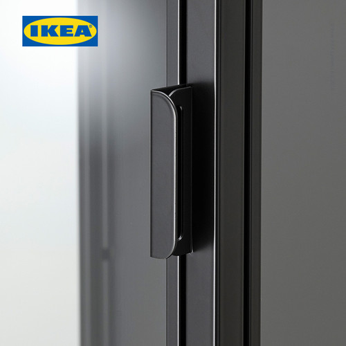 IKEA RUDSTA Kabinet Pajangan Dengan Pintu Kaca Antarsit 42x37x155 cm