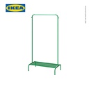 IKEA BRUKSVARA Stand Gantungan Pakaian / Rak Pakaian 78x147 cm