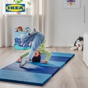 IKEA PLUFSIG Matras Bermain Anak / Matras Senam Lipat Biru 78x185 cm