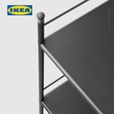 IKEA FROSJON Unit Rak Kamar Mandi Serbaguna Hitam 40x96 cm