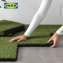 IKEA RUNNEN Decking Tile Bongkar Pasang Rumput Tiruan 0.81 m² Isi 9Pcs