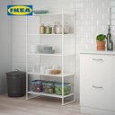 IKEA JONAXEL Unit Rak Penyimpanan Serbaguna Putih 80x38x160 cm