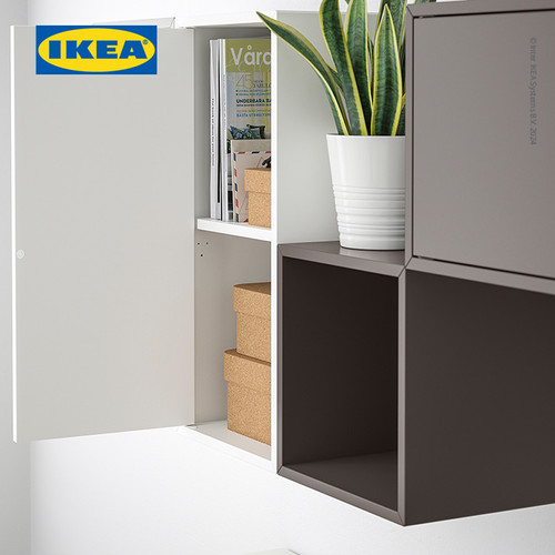 IKEA EKET Kabinet Penyimpanan Dengan Pintu dan 1 Rak Serbaguna Putih 35x35x70cm