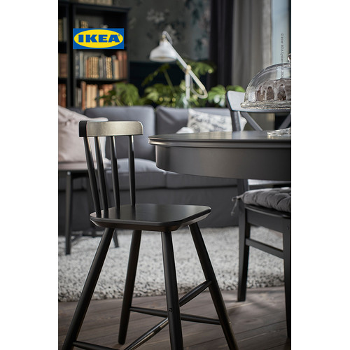 IKEA AGAM Kursi Tinggi Anak Hitam