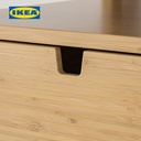 IKEA NORDKISA Meja Nakas Samping Tidur Bahan Bambu 40x40 cm