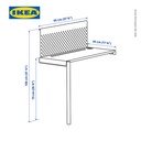 IKEA VITVAL Bagian Atas Meja Putih 95x45 cm