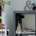 IKEA KALLAX Unit Rak Pajangan Minimalis Berkualitas Hitam-Cokelat 42x147 cm