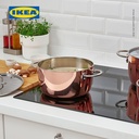 IKEA FINMAT Panci Dengan Penutup 3L Bahan Tembaga / Baja Tahan Karat