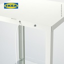 IKEA BLALIDEN Kabinet Pajangan Dengan Pintu Kaca Putih 35x32x151 cm